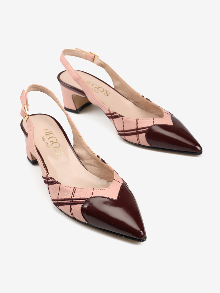 CZÓŁENKA HEGO'S MILANO 2054 NAPPA ROSA