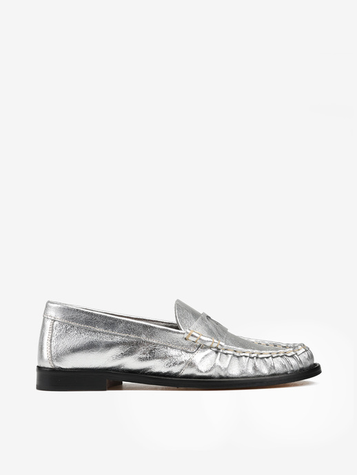 MOKASYNY HEGO'S MILANO 3601 LAMINATO ARGENTO