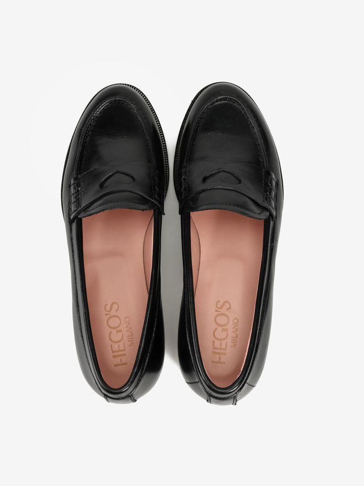 CZARNE MOKASYNY HEGO'S MILANO