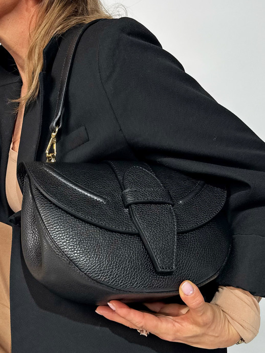 TOREBKA DAMSKA HEGO'S MILANO 1375 MARTELLATO NERO