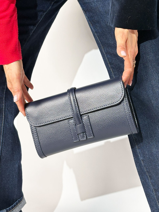 TOREBKA DAMSKA HEGO'S MILANO 4127D MARTELLATO BLU NAVY