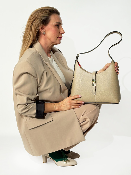 TOREBKA DAMSKA HEGO'S MILANO 31145 MARTELLATO CAPPUCCINO