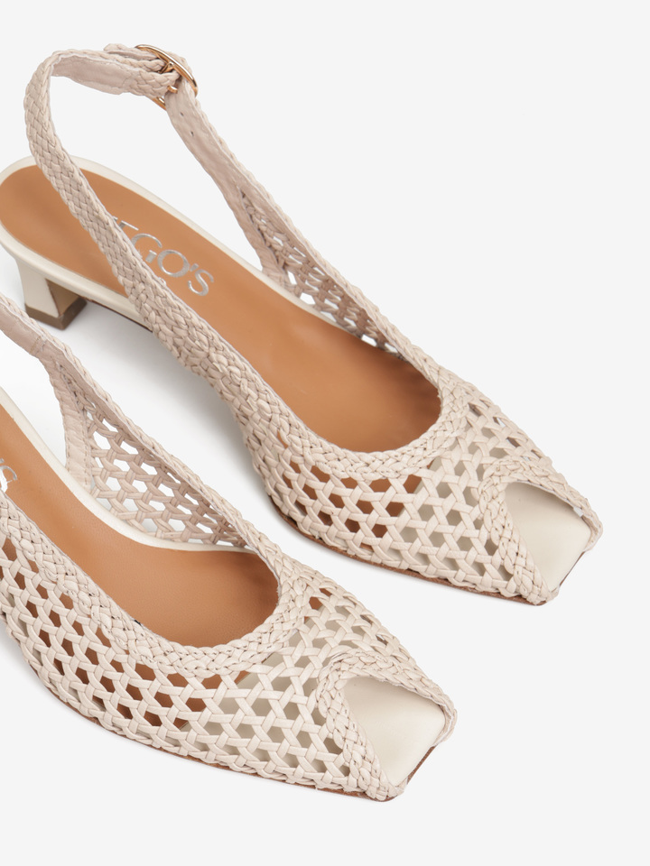 KREMOWE SZPILKI HEGO'S MILANO