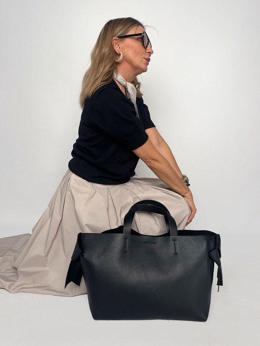 TOREBKA DAMSKA HEGO'S MILANO 056G MARTELLATO NERO