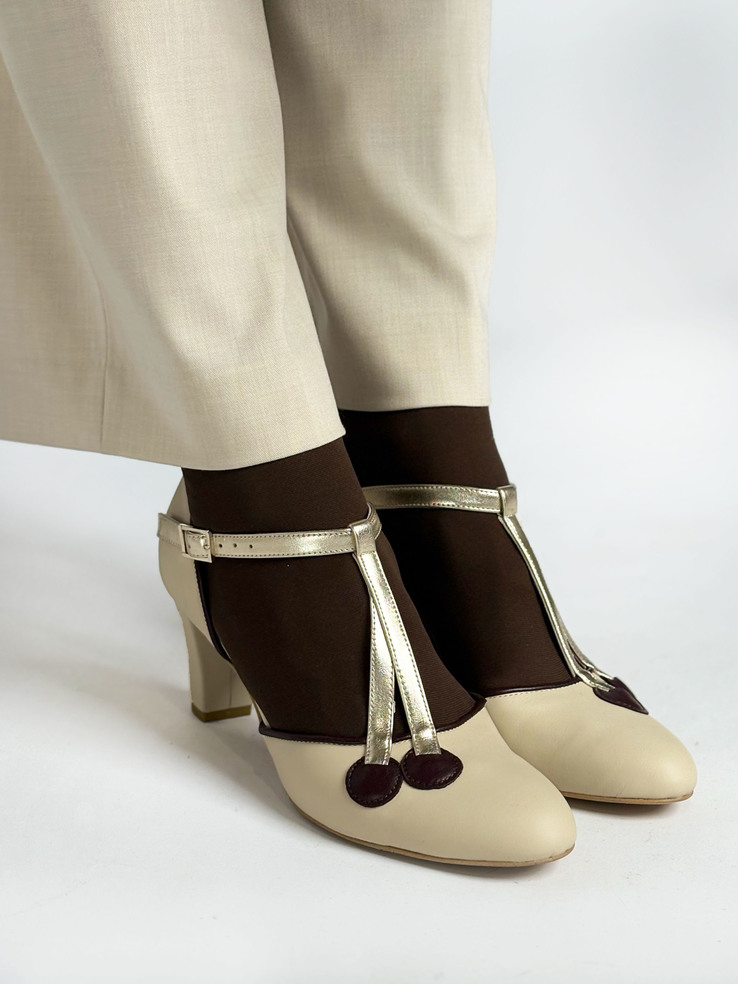 CZÓŁENKA HEGO'S MILANO 2573 NAPPA ICE/BORDO