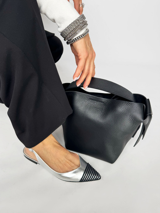 TOREBKA DAMSKA HEGO'S MILANO 056 MARTELLATO NERO