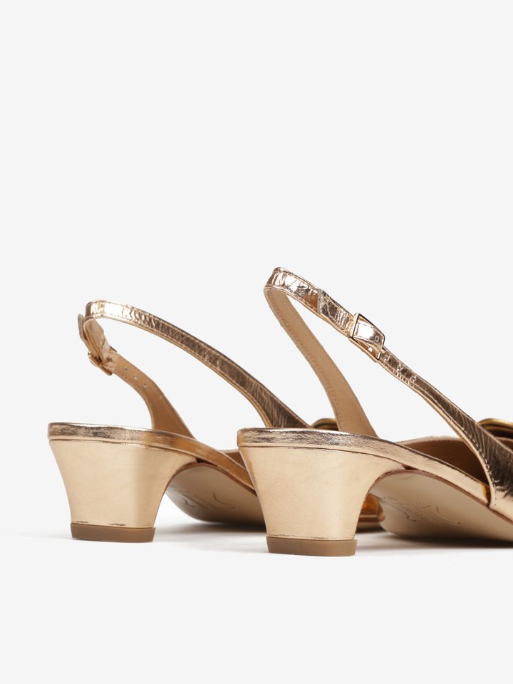 ZŁOTE SANDAŁY HEGO'S MILANO