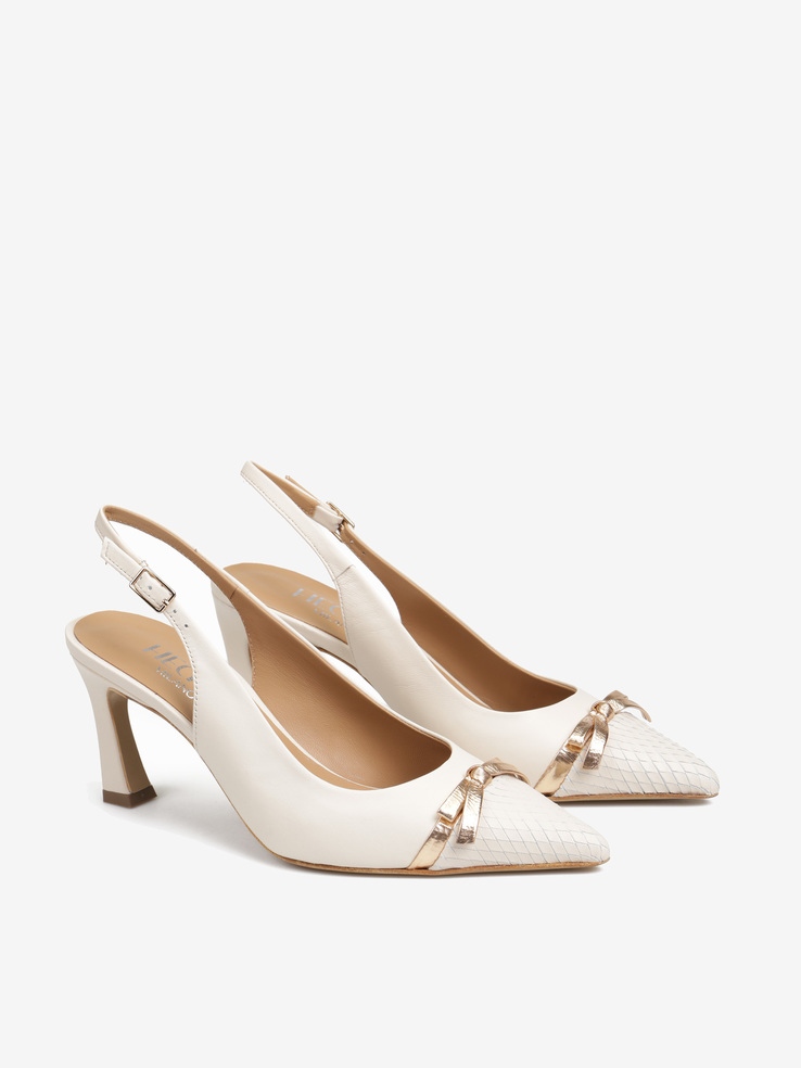 SZPILKI HEGO'S MILANO R1330 NAPPA MILK