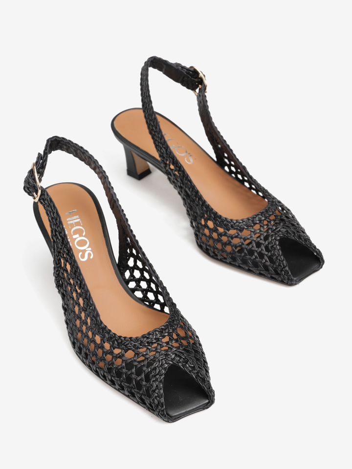 SZPILKI Z ODKRYTYMI PALCAMI HEGO'S MILANO