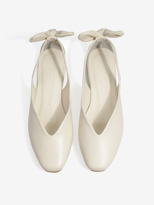 BALERINY HEGO'S MILANO 1940 NAPPA COCONUT