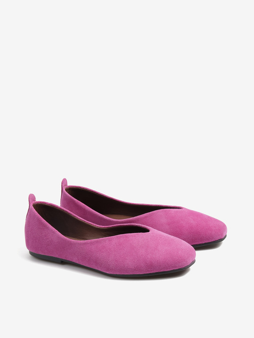 BALERINY HEGO'S MILANO 1921 SUEDE FUCSIA