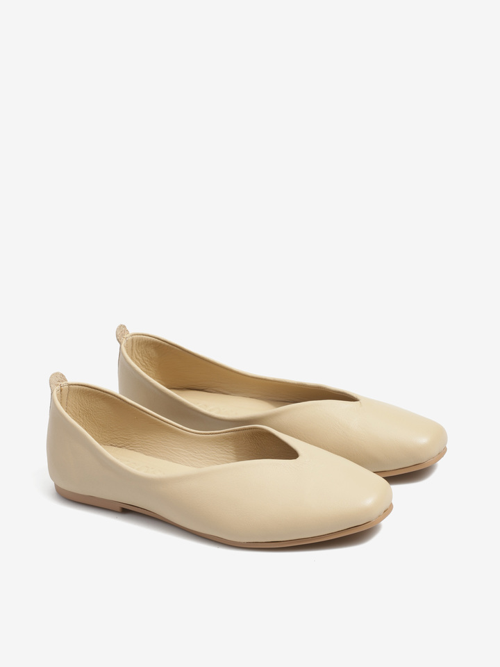 SKÓRZANE BALERINY  HEGO'S MILANO