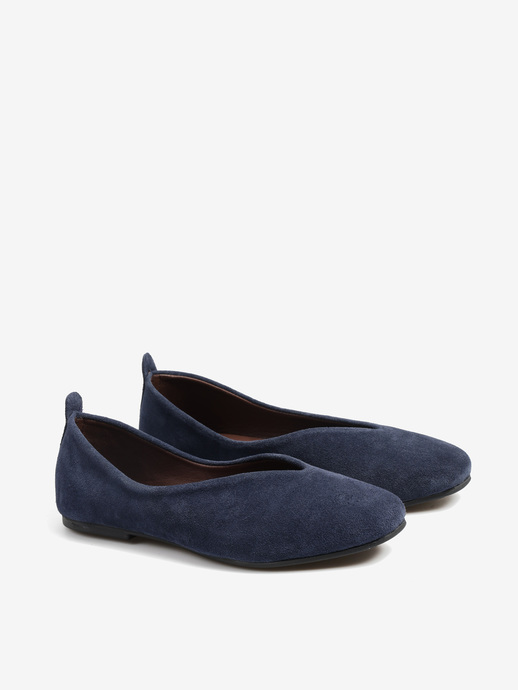 BALERINY HEGO'S MILANO 1921 SUEDE OCEAN