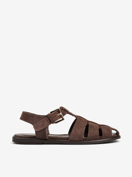 SANDAŁY HEGO'S MILANO RGN70 SUEDE BROWN