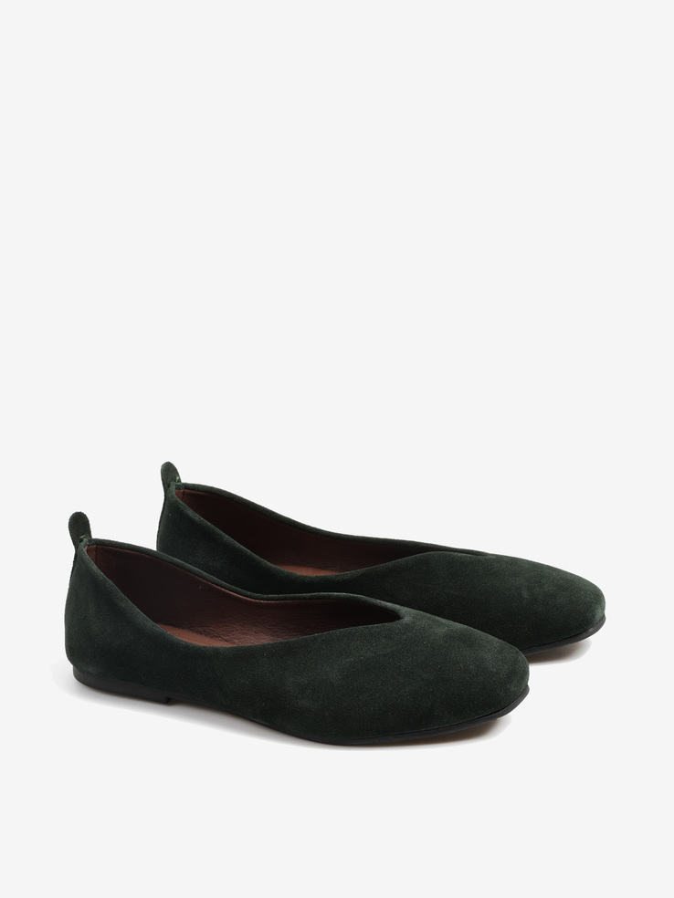 BALERINY HEGO'S MILANO 1921 SUEDE KHAKI