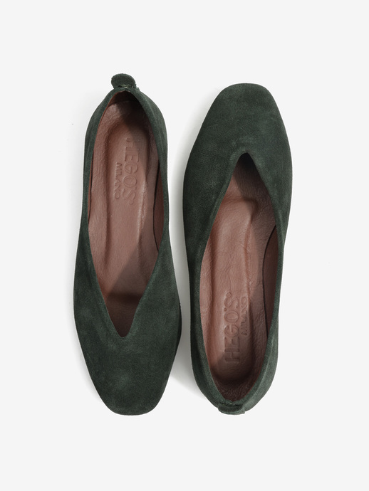 BALERINY HEGO'S MILANO 1921 SUEDE KHAKI