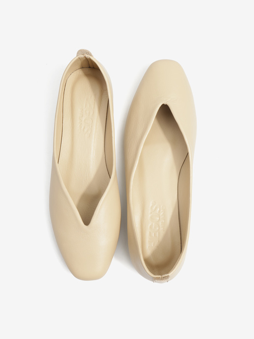 BALERINY HEGO'S MILANO 1921 NAPPA SABBIA