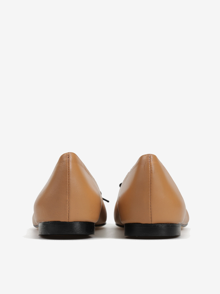 RUDE BALERINY Z KOKARDKĄ  HEGO'S MILANO