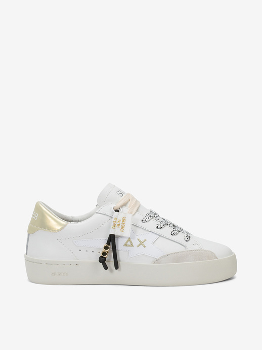 SNEAKERSY SUN68 Z36242 KATY LEATHER BIANCO