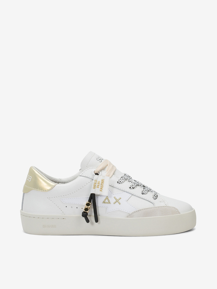 SNEAKERSY SUN68 Z36242 KATY LEATHER BIANCO