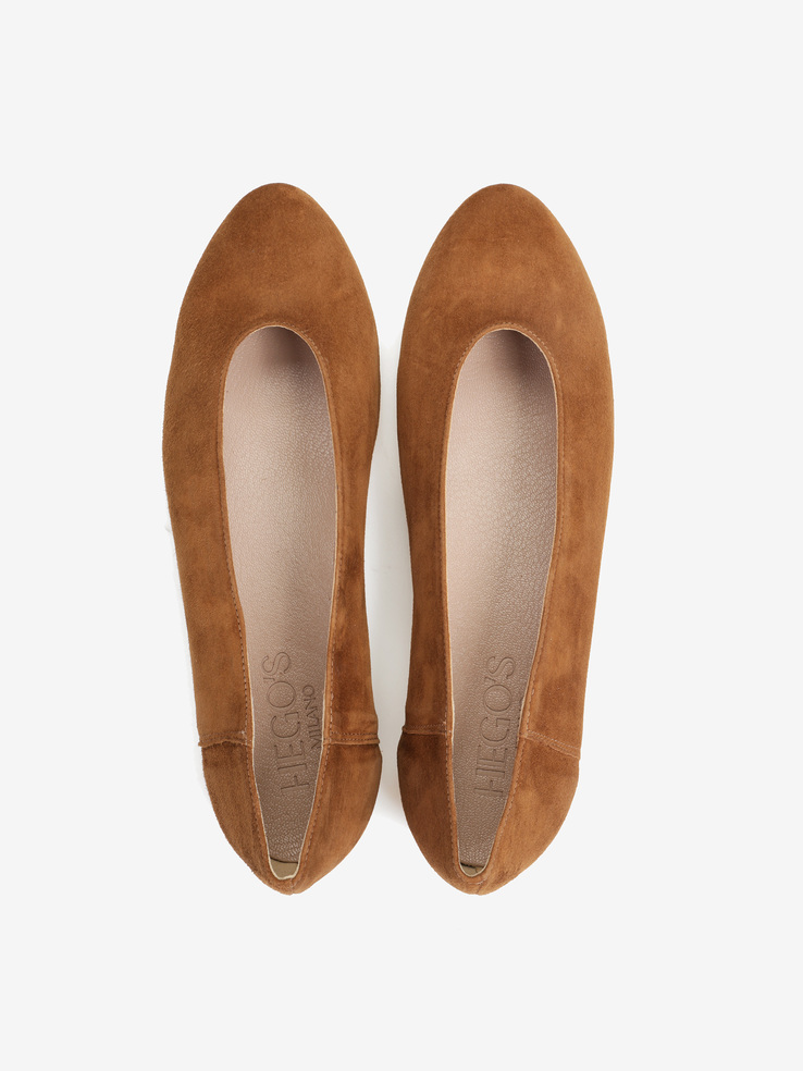 BALERINY HEGO'S MILANO 1868 CAMOSCIO CUOIO