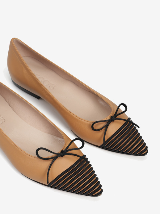 BALERINY HEGO'S MILANO 2056 NAPPA BISCOTTO