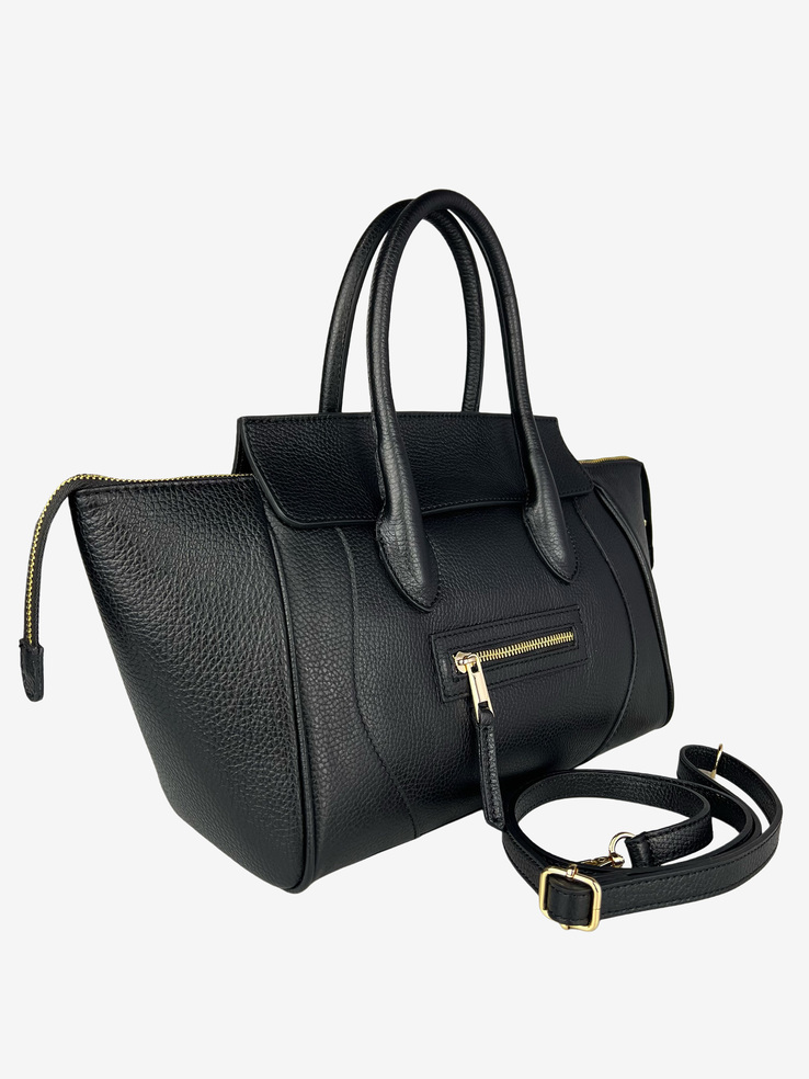 TOREBKA DAMSKA HEGO'S MILANO 9204 MARTELLATO NERO