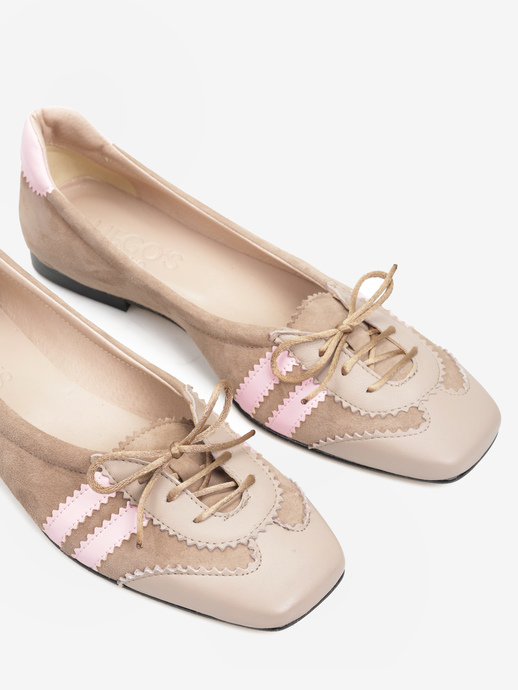 BALERINY HEGO'S MILANO 2088 NAPPA AVENA/TAUPE