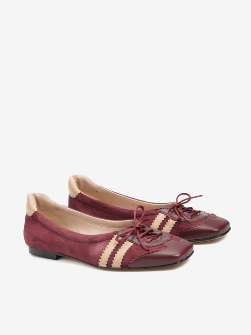 BALERINY HEGO'S MILANO 2088 NAPPA BORDO/BORDO