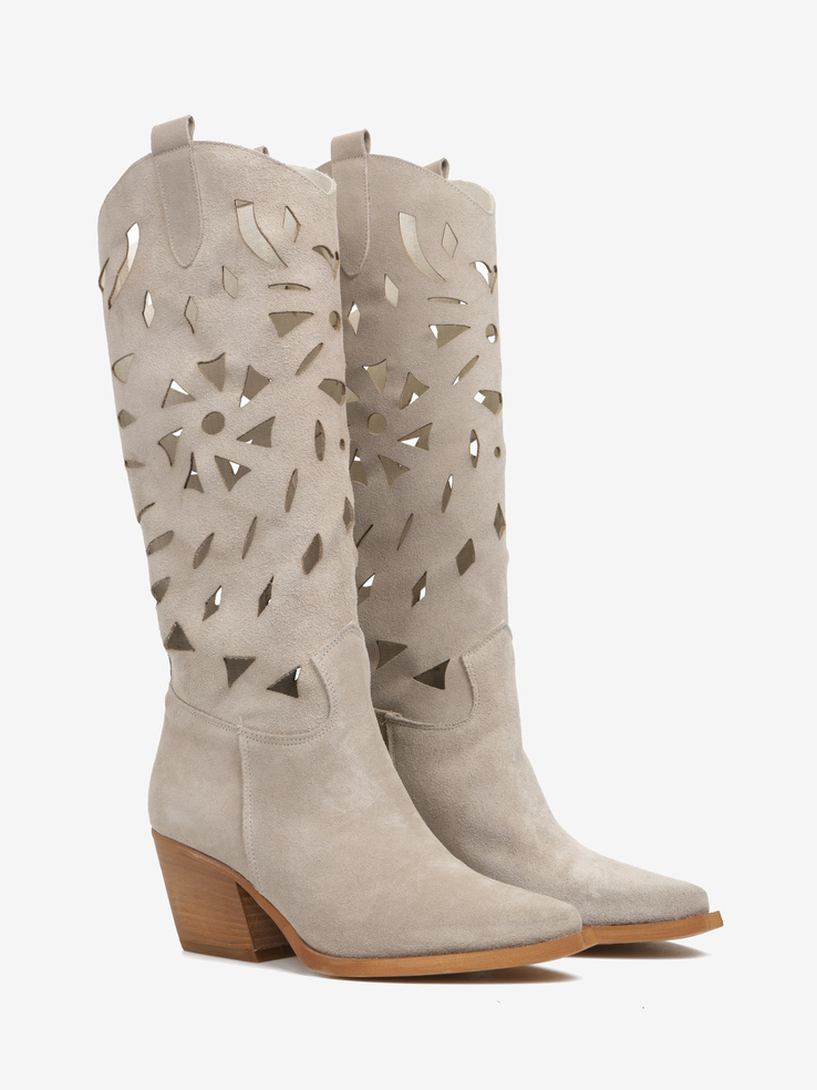 KOWBOJKI HEGO'S MILANO TEX944L CAMOSCIO TORTORA