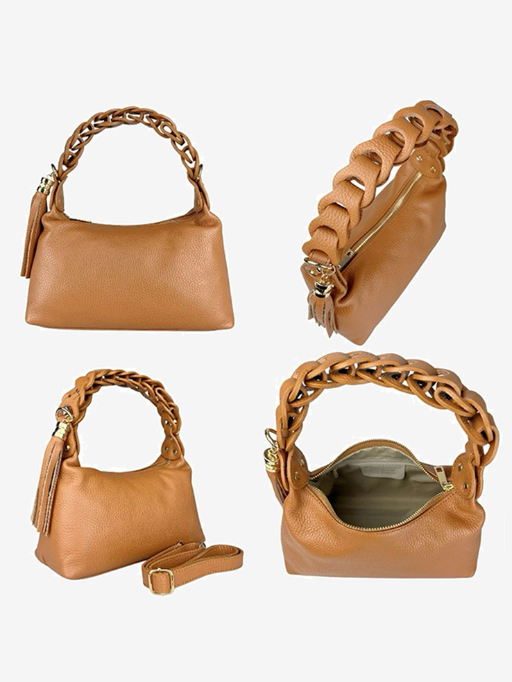 TOREBKA DAMSKA HEGO'S MILANO 1704D MARTELLATO CELESTE