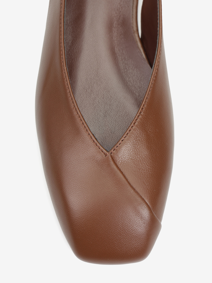 SKÓRZANE BALERINY  HEGO'S MILANO