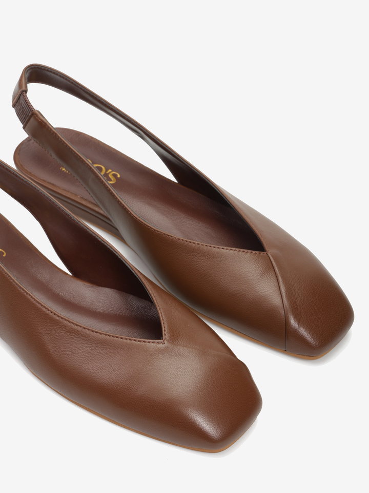 SKÓRZANE BALERINY  HEGO'S MILANO