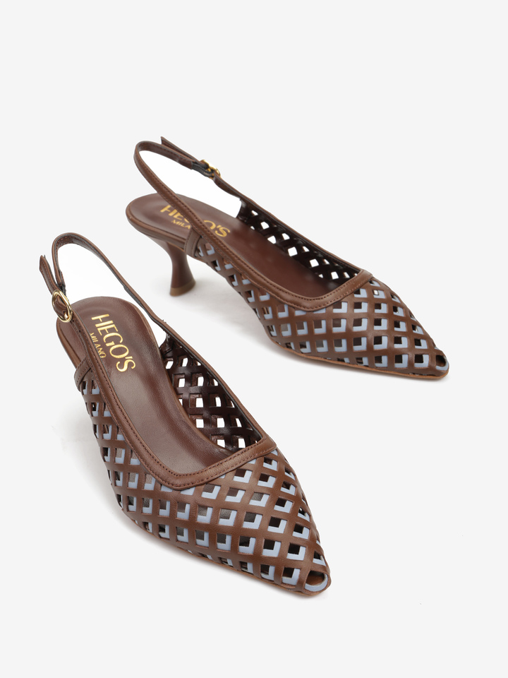 BRĄZOWE SZPILKI HEGO'S MILANO