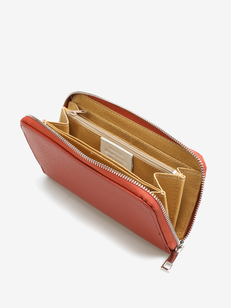 PORTFEL DAMSKI HEGO'S MILANO 100122 MARTELLATO MATTONE