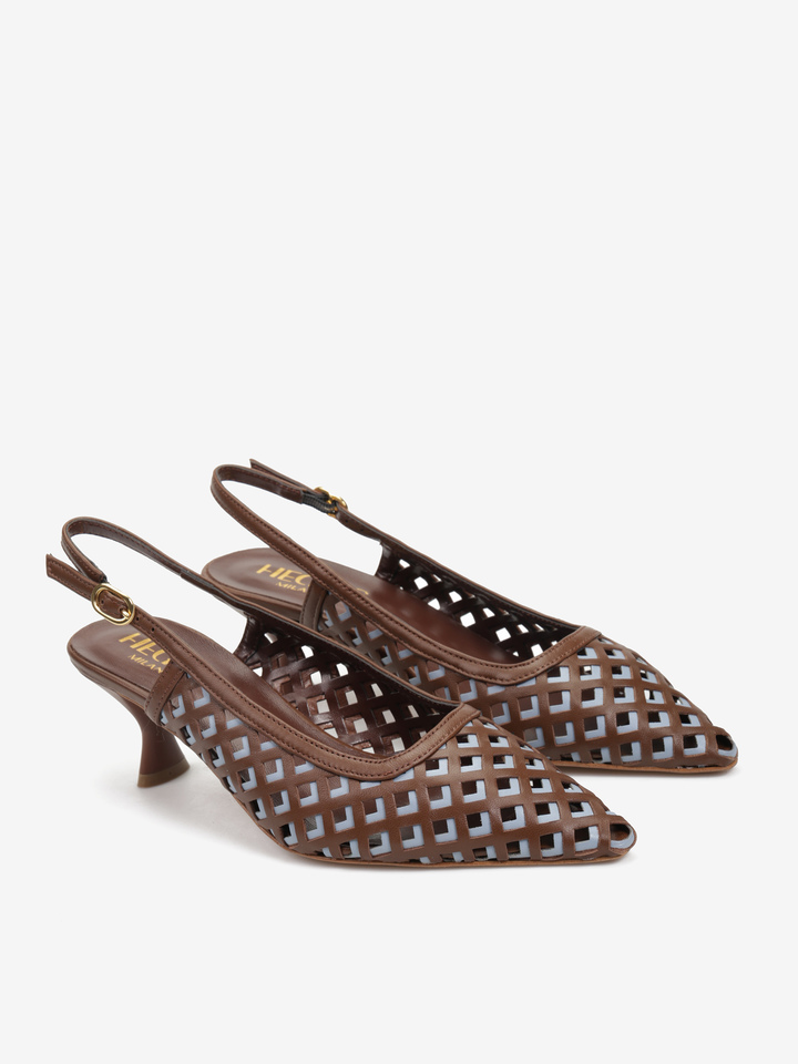 BRĄZOWE SZPILKI HEGO'S MILANO