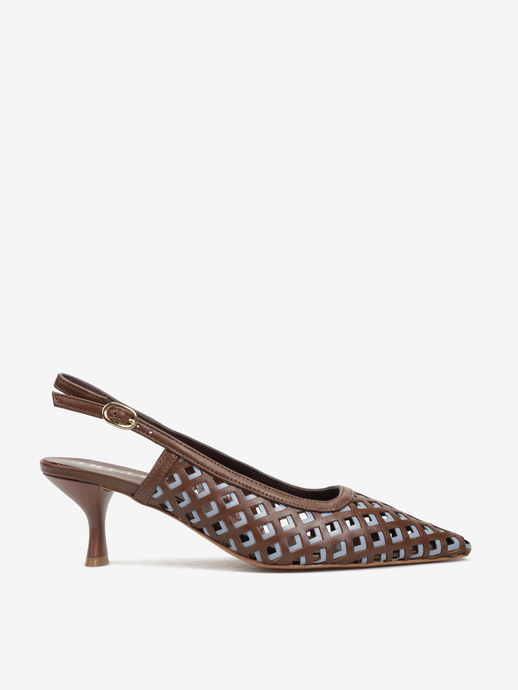 SZPILKI HEGO'S MILANO S1664 NAPPA CHOCO