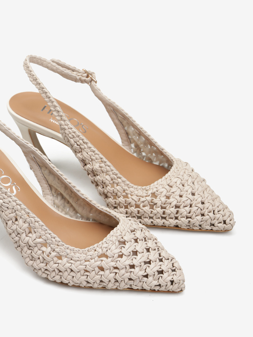 SZPILKI HEGO'S MILANO R1306 INTRECCIO BONE