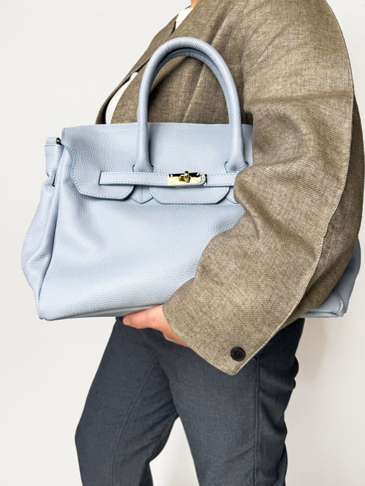 TOREBKA DAMSKA HEGO'S MILANO 1460G MARTELLATO CELESTE