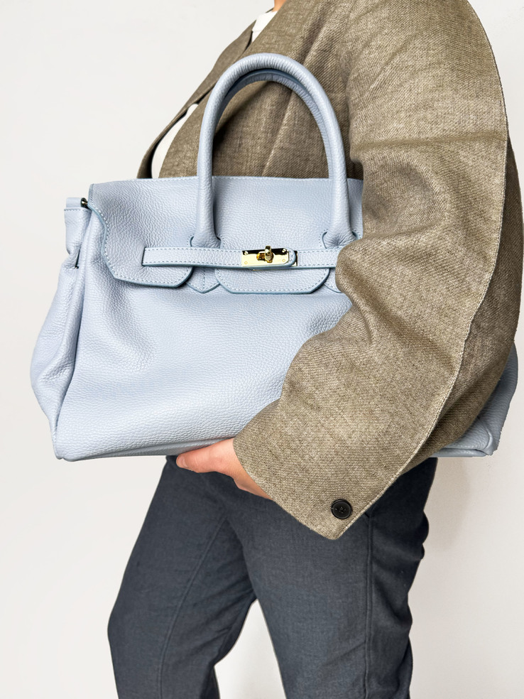 TOREBKA DAMSKA HEGO'S MILANO 1460G MARTELLATO CELESTE