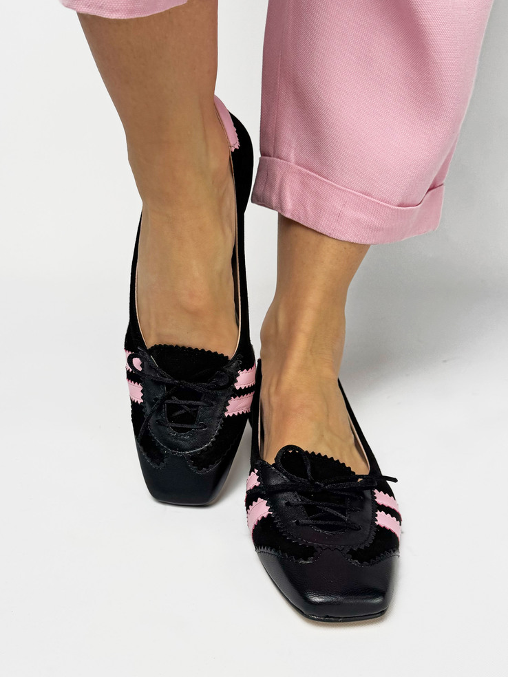 BALERINY HEGO'S MILANO 2088 NAPPA NERO/NERO