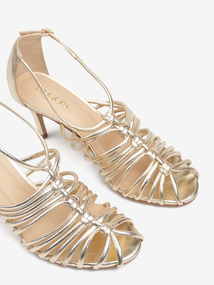 ZŁOTE SANDAŁY HEGO'S MILANO