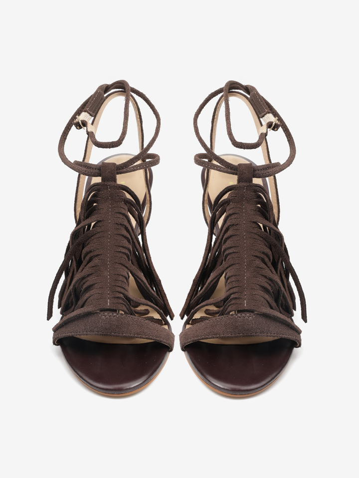 SANDAŁY Z FREDZLAMI HEGO'S MILANO