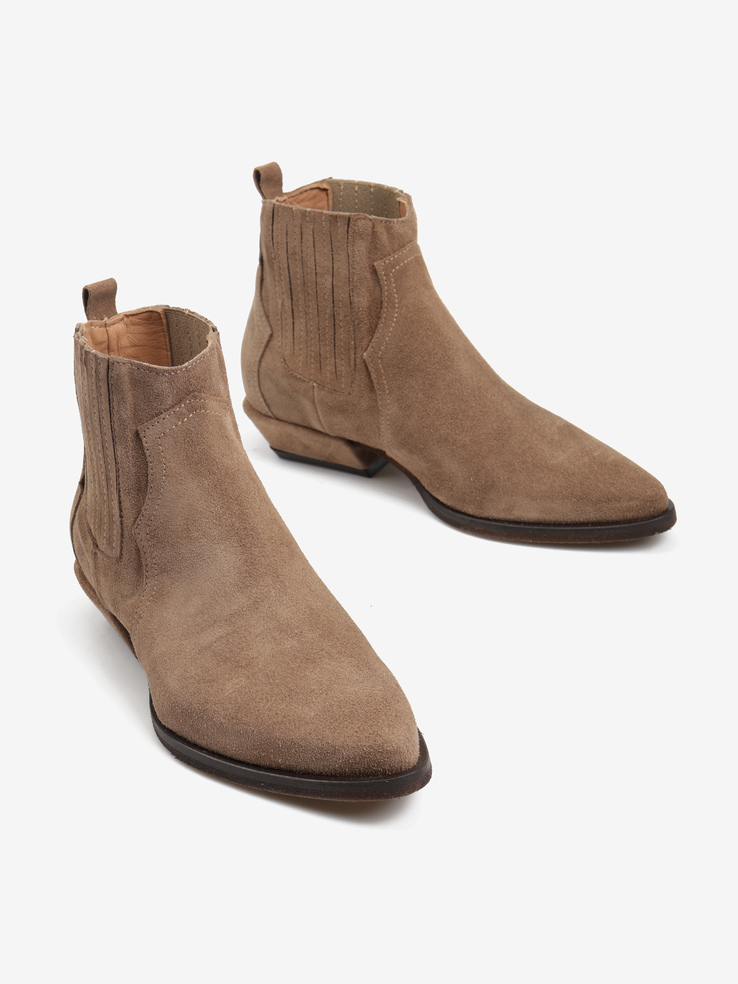 KOWBOJKI HEGO'S MILANO GRETA-12 VELOUR TAUPE