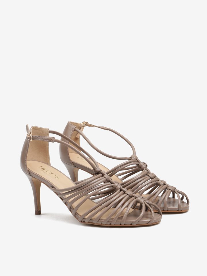 SANDAŁY Z ZAKRYTĄ PIĘTĄ HEGO'S MILANO