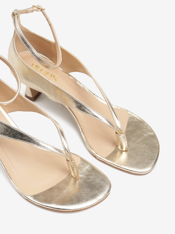 SANDAŁY Z ZAKRYTĄ PIĘTĄ HEGO'S MILANO