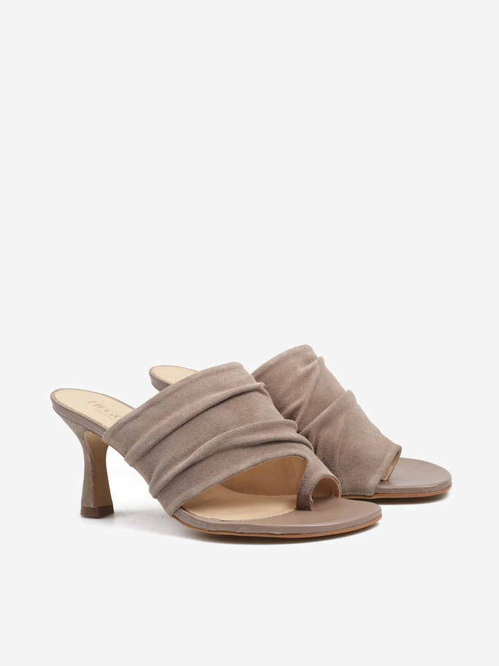 ZAMSZOWE KLAPKI NA OBCASIE  HEGO'S MILANO