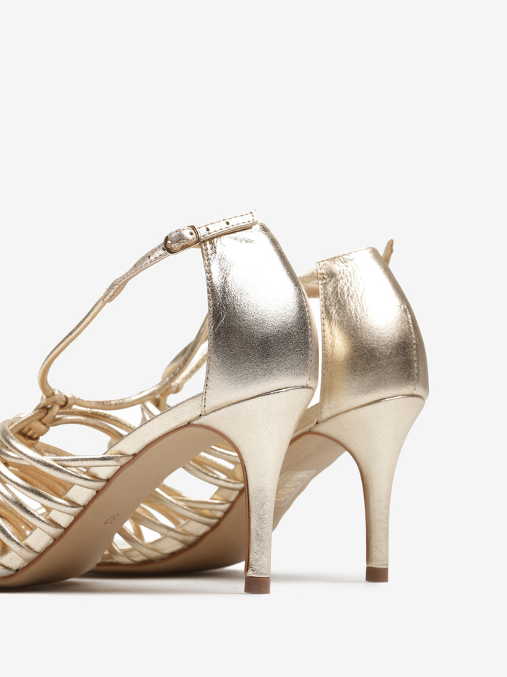 ZŁOTE SANDAŁY HEGO'S MILANO