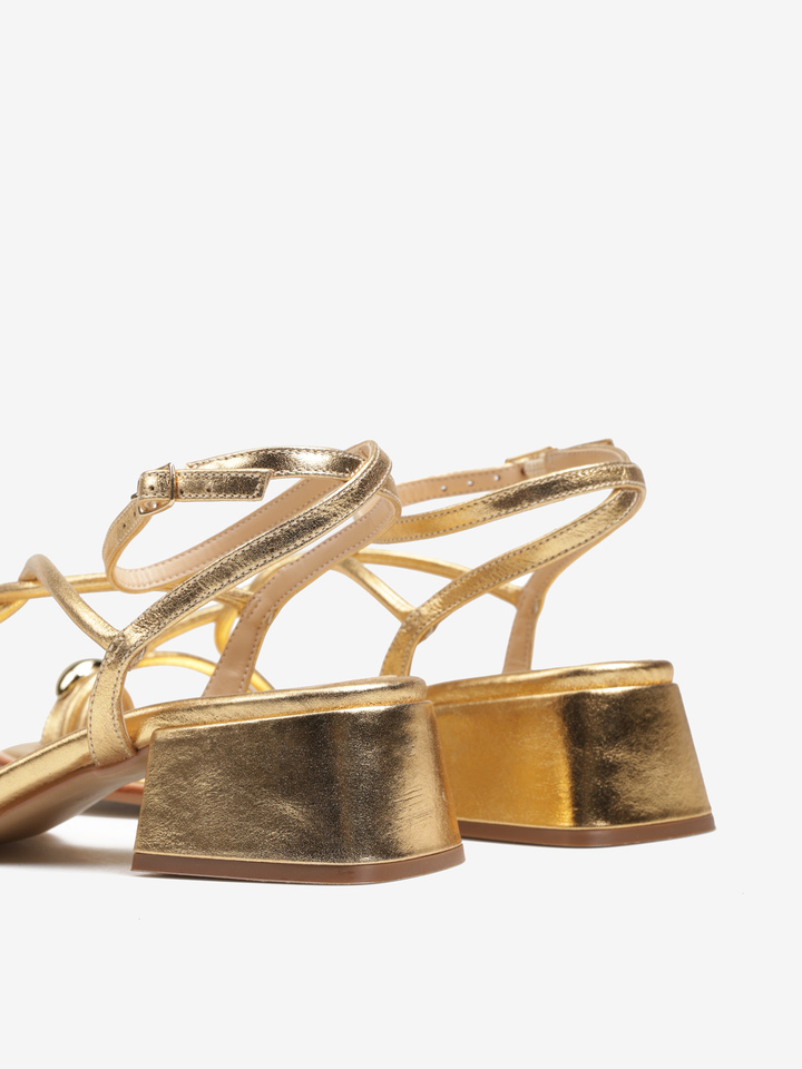 ZŁOTE SANDAŁY HEGO'S MILANO
