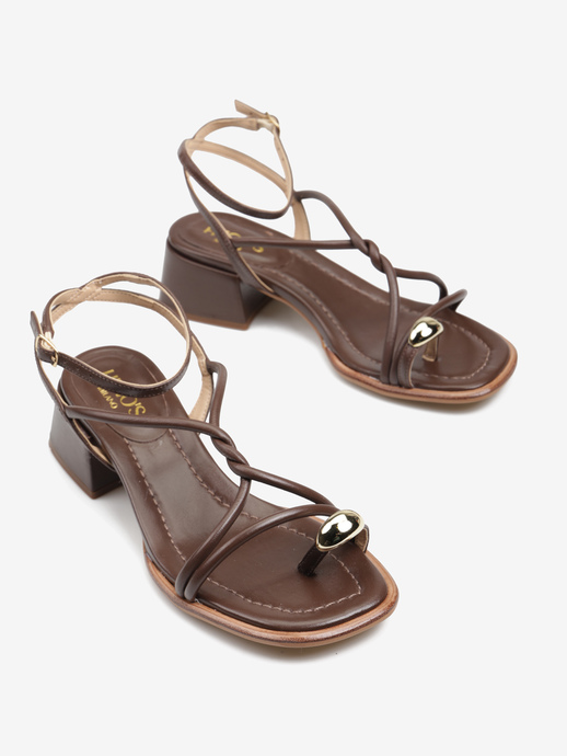 SANDAŁY HEGO'S MILANO 2729-A3 VENETO BROWN